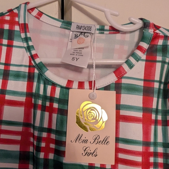 NWT Mia Belle Best Gift Plaid Holiday Tutu Dress - Picture 6 of 8